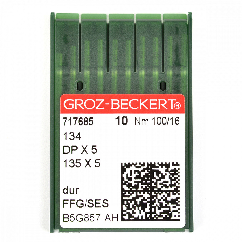 Иглы для промышленных швейных машин Groz-Beckert, 134/DPX5/135X5 FFG №100,  уп.10 шт – купить оптом и в розницу от 335.0 руб. в в ШвейСклад.