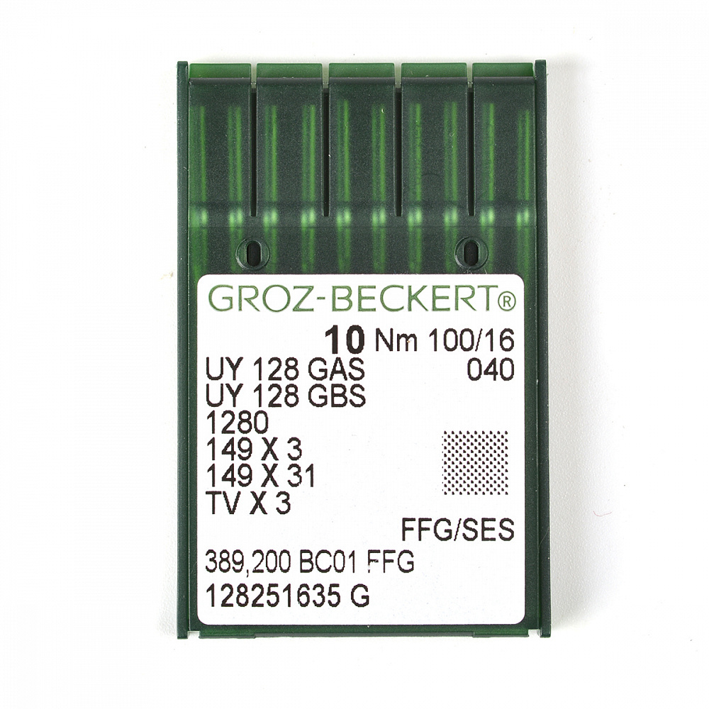 Иглы для промышленных швейных машин Groz-Beckert, UY128GAS/UY128GBS FFG  №100 уп.10 игл – купить оптом и в розницу от 0.0 руб. | ШвейСклад -  маркетплейс швейной фурнитуры