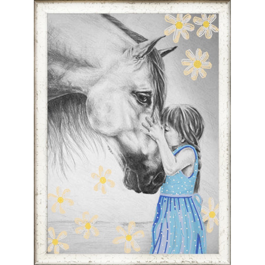 Девочка На Лошади Рисунок