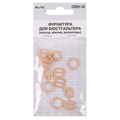 Набор фурнитуры пластик 10 мм, 5х12 шт, 03 бежевый, Blitz CRH-10