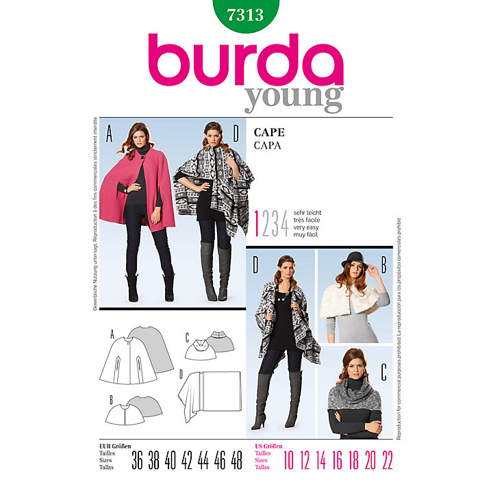 Выкройка BURDA №7810 — Жилет