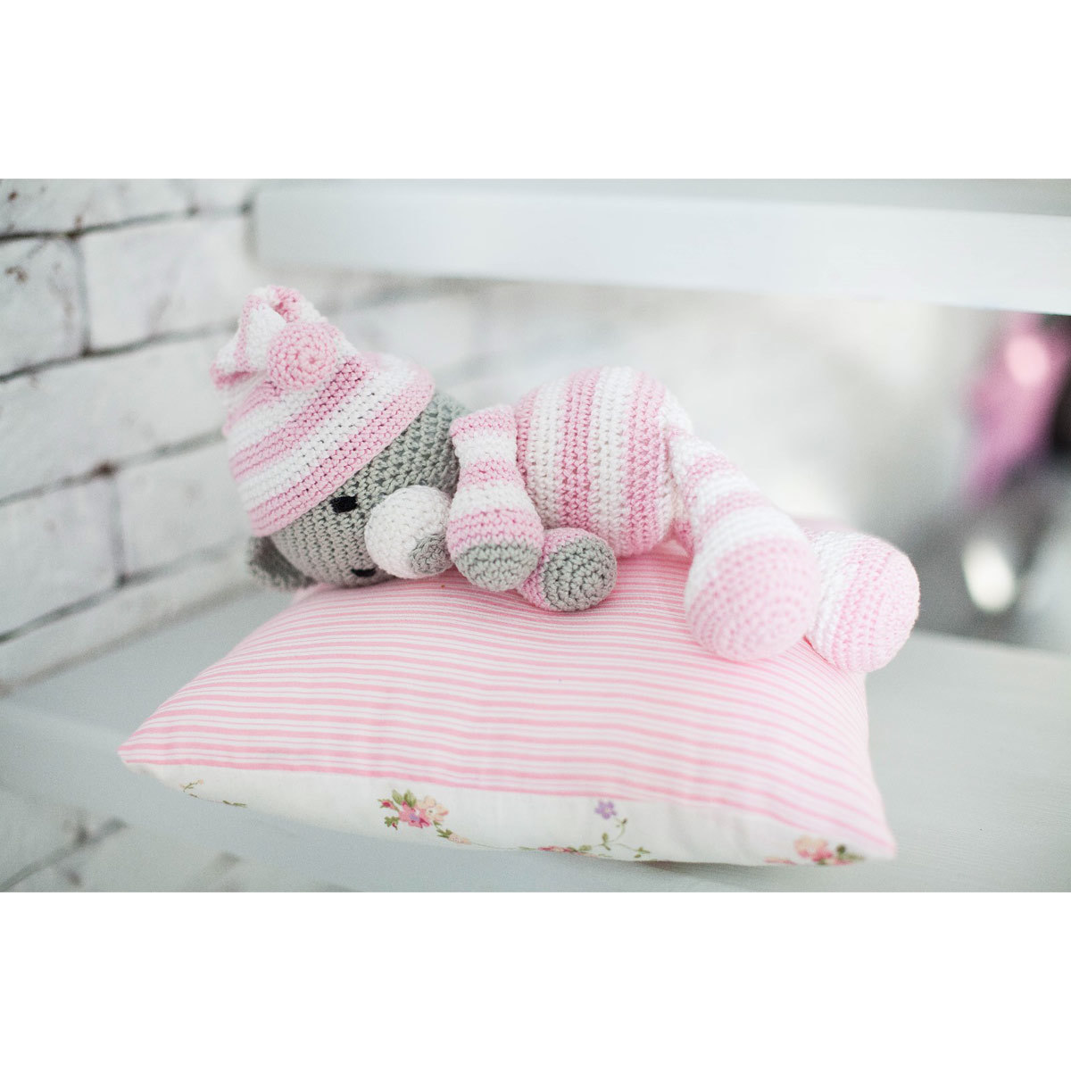 Набор текстильная игрушка АртУзор «Мягкая игрушка сонная мышка Аманда» 3739962 22,5 см