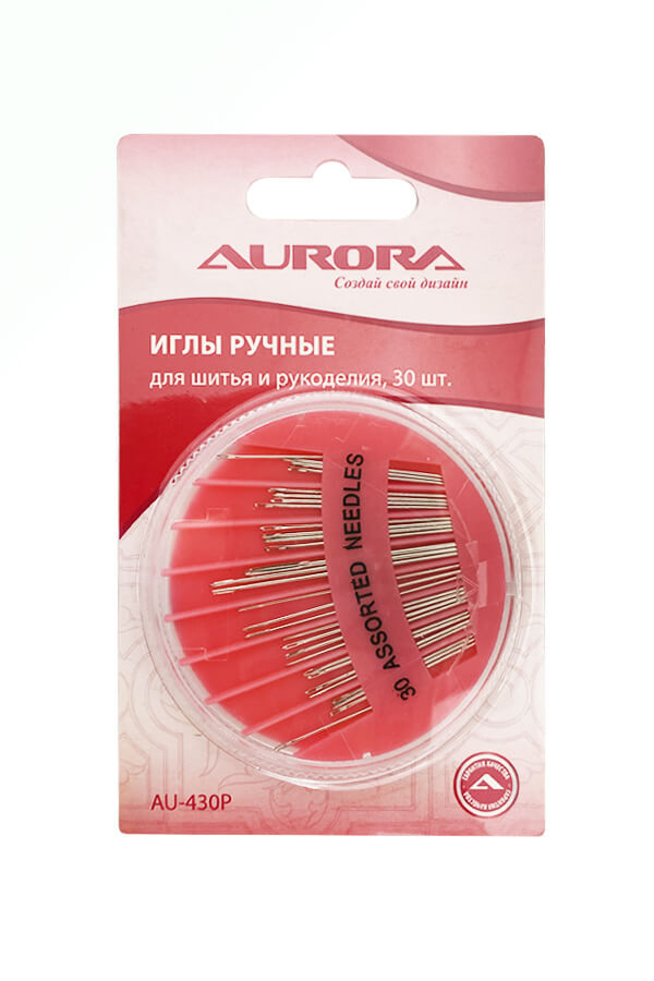 Иглы aurora. Набор игл ручных prym 124172 для вышивки без острия, серебряное ушко n24, 25 шт.. ручные иглы aurora aurora.