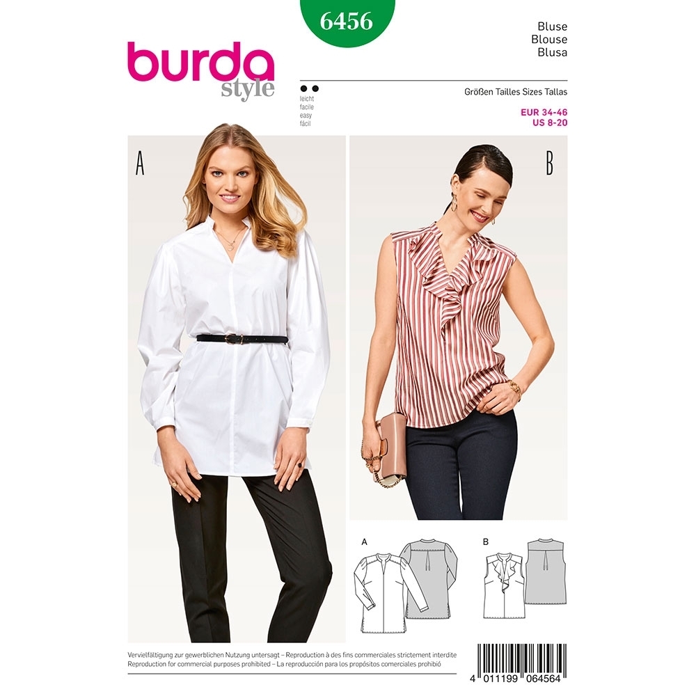 Самые популярные выкройки блузок от Burda в 2021 году