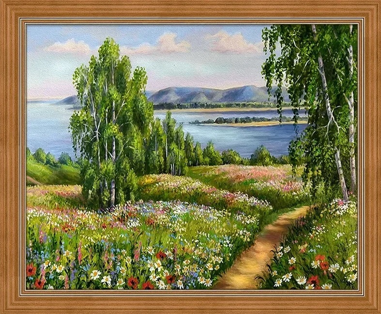 Мозаика алмазная природа картины