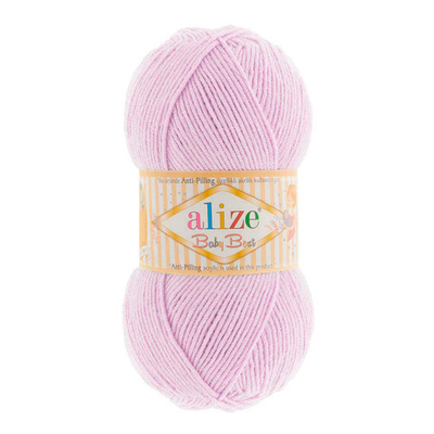 Пряжа Alize (Ализе) Baby Best / уп.5 мот. по 100 г, 240м, 027 лиловый A