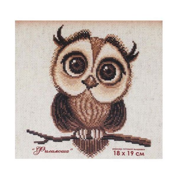 Набор для вышивания нитками Овен, Филимоша, 18х19 см
