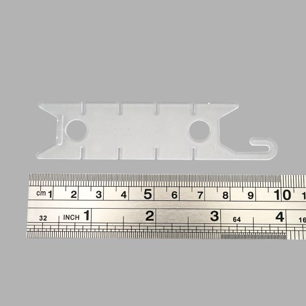 Фиксатор шнура шторной ленты 95мм прозрачный, 50 шт