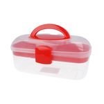 Органайзер для швейных принадлежностей 27.8x12.1x13.1 см, пластик, прозрачная, Gamma ОМ-055