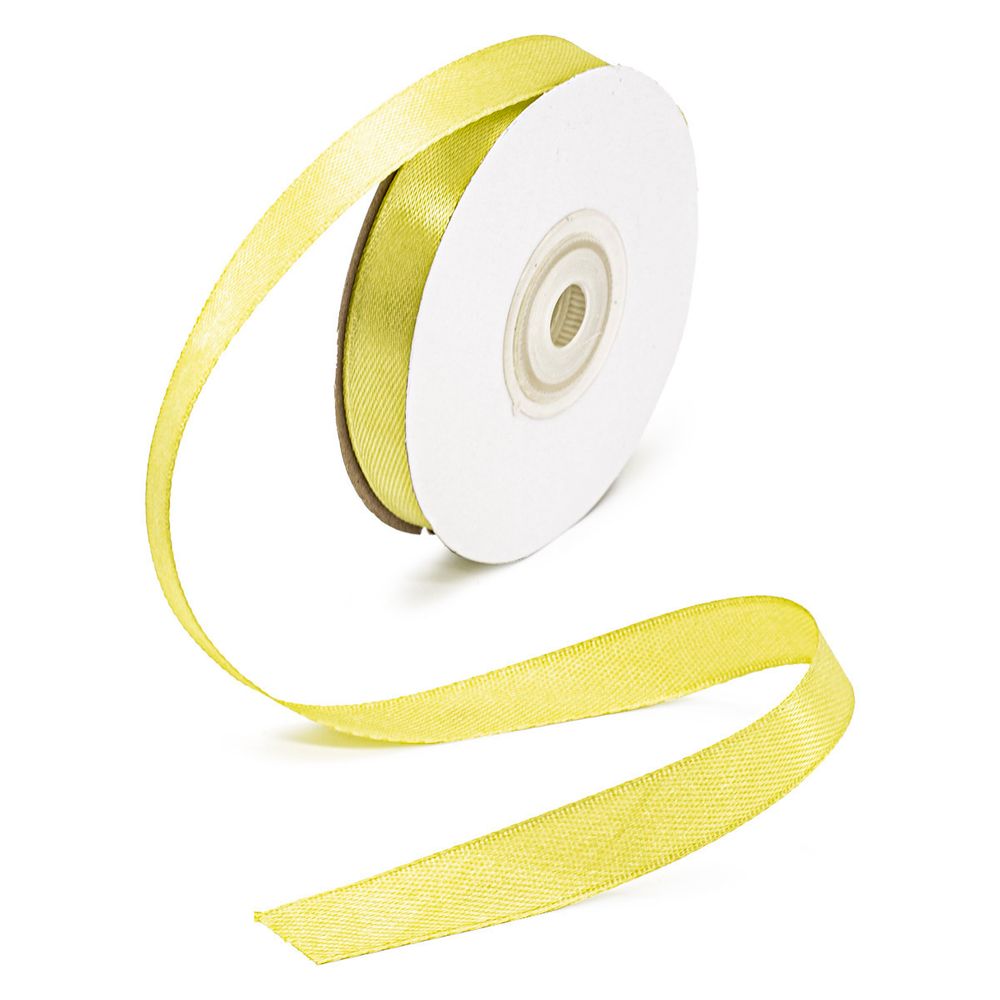 Лента атласная 1-сторонняя 12.0 мм / 22.86±1 метров, 115 яр. фисташковый, Globus