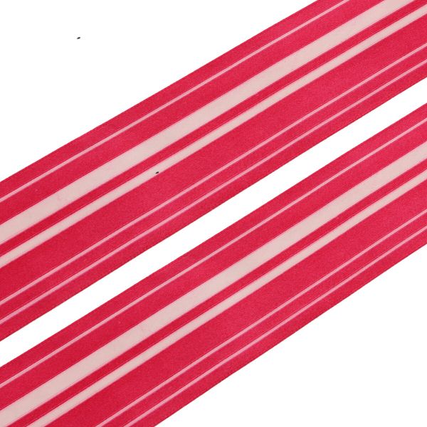 Лента атласная с рисунком Горизонталь 45.0 мм / 3 метра, красный, Globus