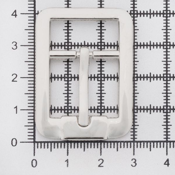 Пряжка ременная металл 20 мм, никель, 10 шт, S090054