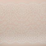 Кружево бельевое эластичное 185 мм / 25 м, 245, цв.004 сумрачно-белый, Kruzhevo