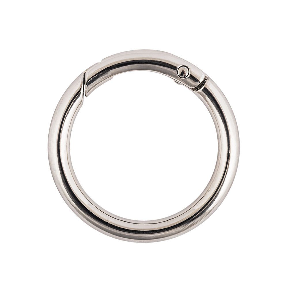 Карабин кольцо ⌀32 мм, 10 шт, 01 никель, Gamma GH-232
