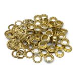 Люверсы металл ⌀11.0 мм (внутр.), золото, 50 шт, BIG