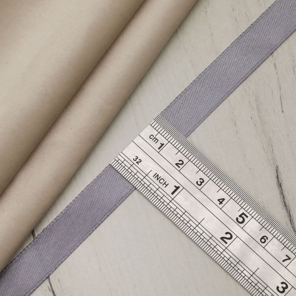 Лента атласная 1-сторонняя 12.0 мм / 22.86±1 метров, 148 стальной, Globus