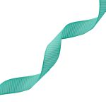 Лента репсовая (в рубчик) 12.0 мм, 121 бирюзовый, уп.18,28 м