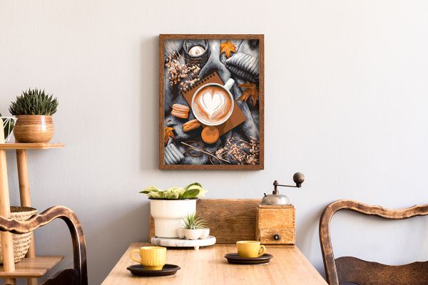 Картина по номерам Фрея, За чашкой какао, 40х30 см