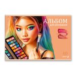 Альбом для рисования 100 г/м², A4 29.5х20.2 см, 40 л. на скобе 5 шт, 01709 Идеальный образ, Светоч А258