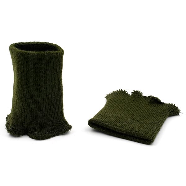 Манжеты трикотажные 8.0х9.5 см, 1 пара, средней плотности 14 кл, 1х1, в-72 т.оливковый, хаки