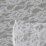 Ткань кружевная гипюр 35 г/м², 150 см / 45 метров, TBY.M0187.01, цв.белый