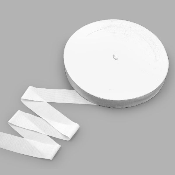 Тесьма (лента) окантовочная 33 мм / 100 метров, С671, цв.003 белый