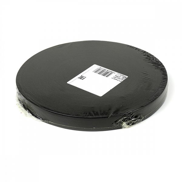 Резинка вязаная 25.0 мм / 40 метров, стандартная 3.9-4.3 г/п.м., черный