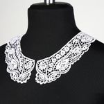 Пришивной кружевной воротник 22.5х20см, TTR.12GY0010, цв.белый уп.50 компл, Kruzhevo