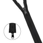 Молния трактор Arta Т8 (8 мм) 2 зам., разъем., 60 см, ОПТ. УП., 25 шт, 077 черный