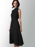 Штапель в горошек 90 г/м², 145 см / 2 метра, TBY.Vidt.01 цв.черный