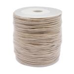 Шнур вощеный ⌀2.0 мм / 100 метров, цв.С098 т.бежевый