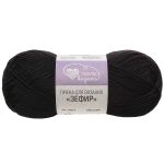 Пряжа Люблю вязать Зефир / уп.3 мот. по 100 г, 295 м, 999 черный