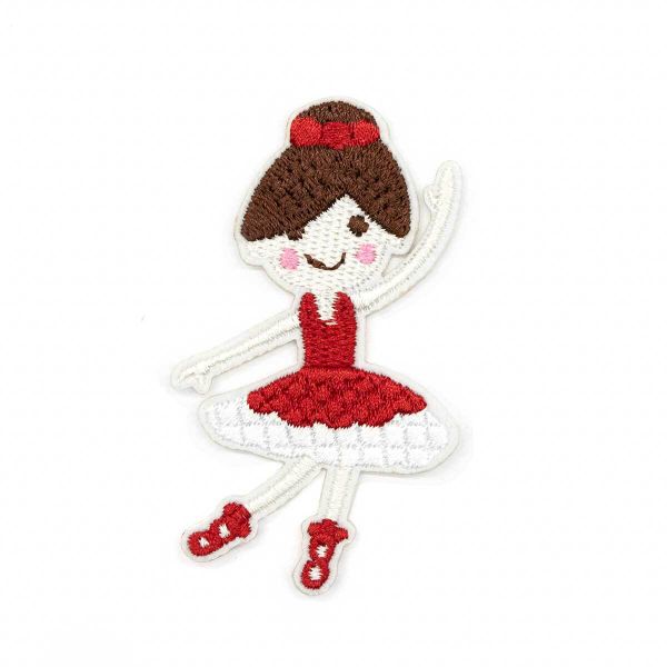 Термоаппликация Балерина, красная 4,2х7,2см, Hobby&Pro