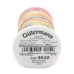 Нитка текстурированная Gutermann Bulky-Lock 80 multicolor, 1000 м, 9822, 1 катушка
