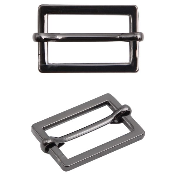 Рамка регулировочная металл литая 25 мм (31х21 мм, ⌀3 мм), чер.никель, 4 шт