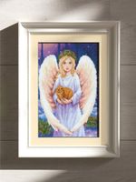 Набор для вышивания нитками Риолис, Светлый ангел, 24х30 см
