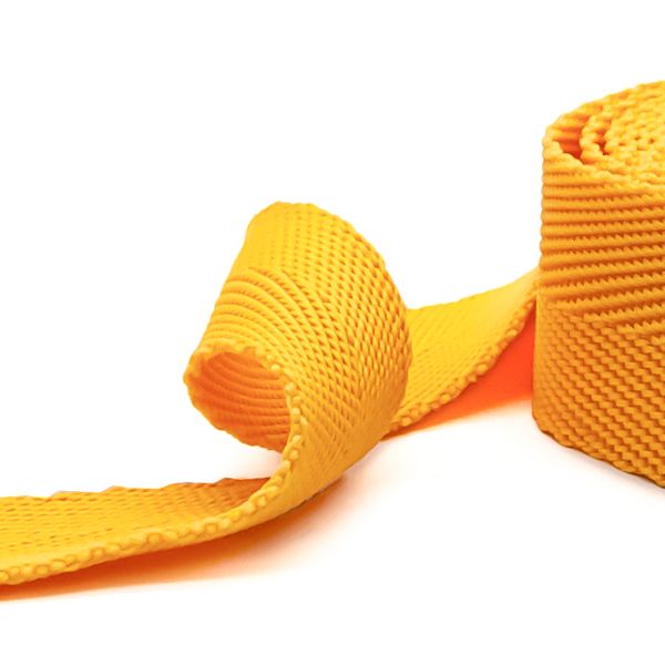 Стропа (ременная лента) 25 мм / 5х2.5 метра, толщ. 1.0 мм, [15.1 г/пог.м], 100% п/п, 2 желтый