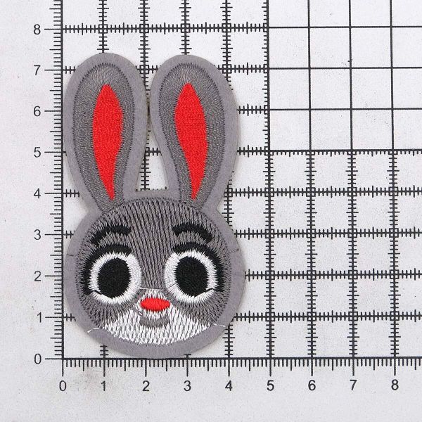 Термоаппликация Зайчик, 72х40 мм, LA439