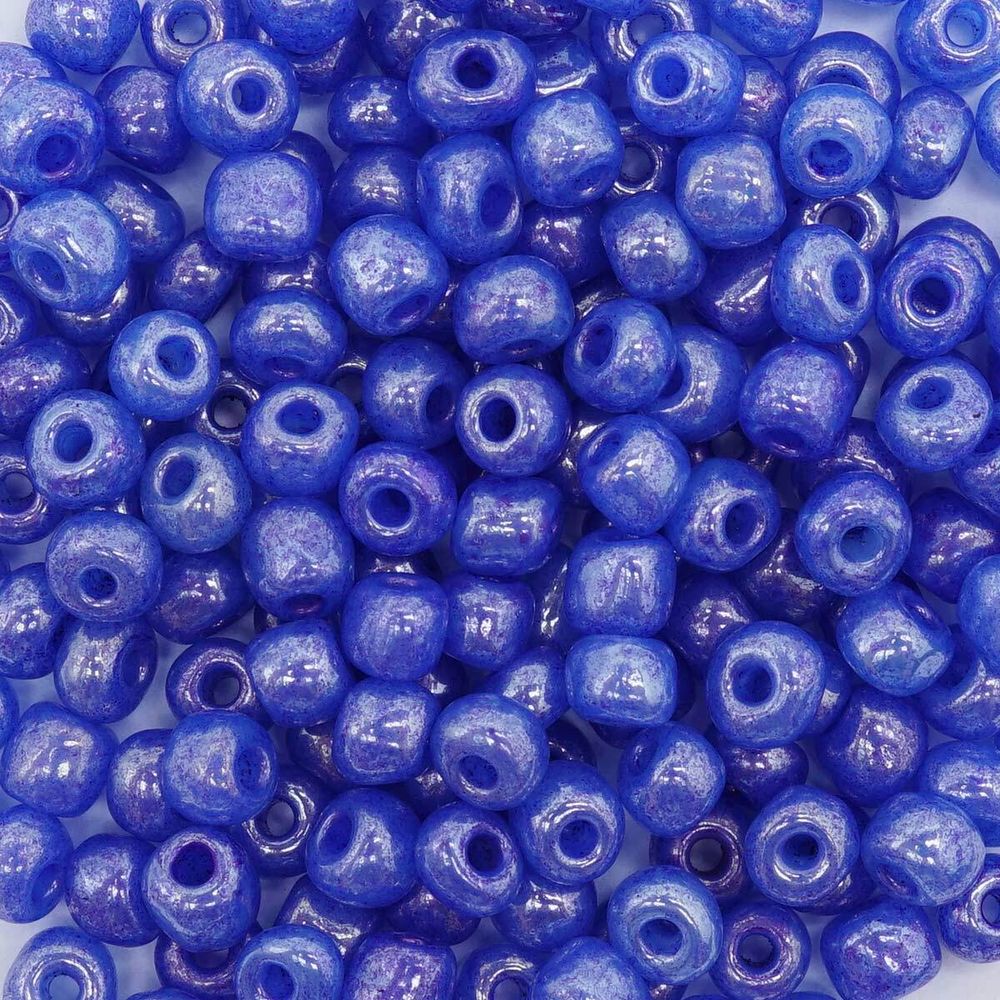 Бисер Astra&Craft 6/0 (4.1 мм), 150 г (10х15 г), цв. 146 сине-сиреневый/жемчужный