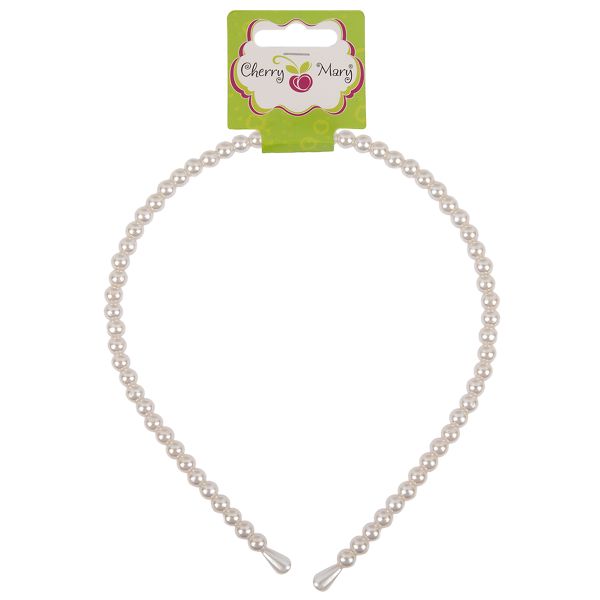 Ободок для волос O1009, 5 шт, №01 жемчужный, Cherry Mary O1009