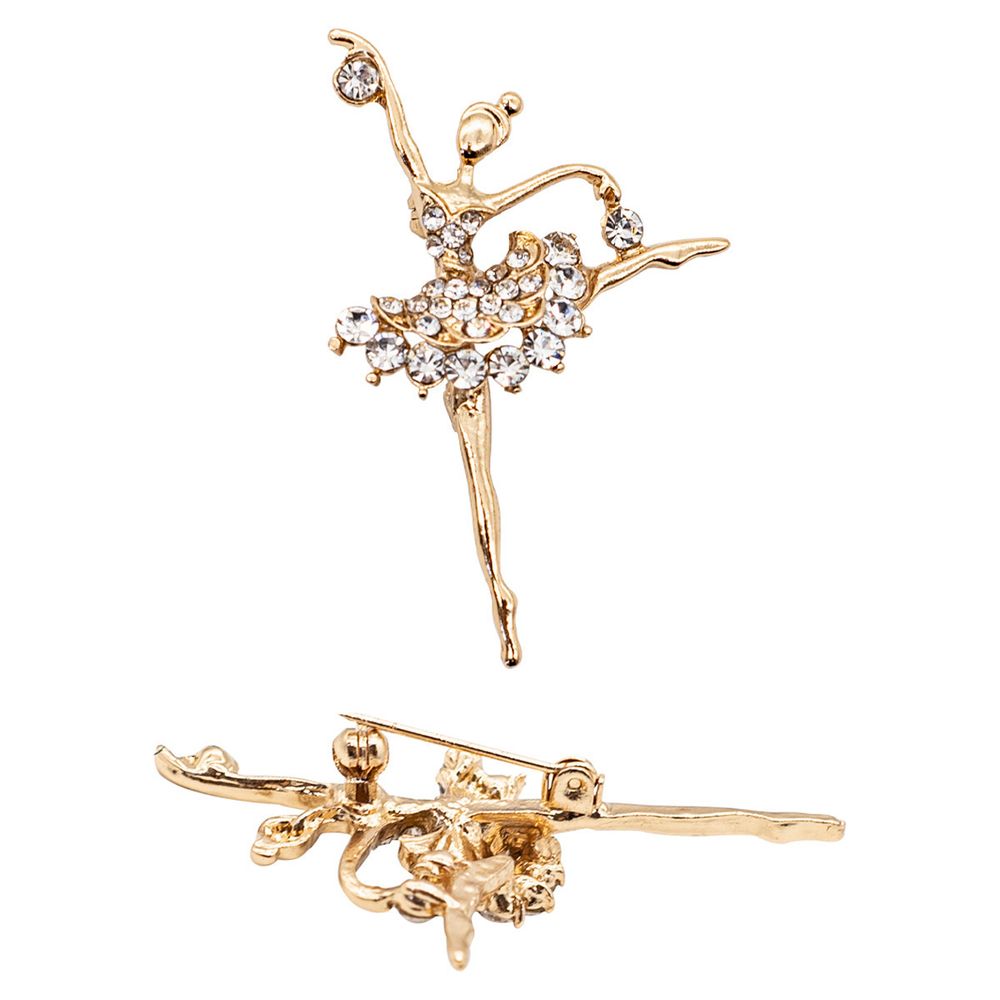 Брошь декоративная 50х31х15 мм, gold /TOS/