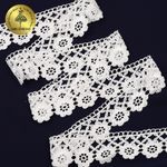Кружево гипюр (плетёное) 40 мм, TBY.C01328S, теплый белый, 13.71м, Kruzhevo