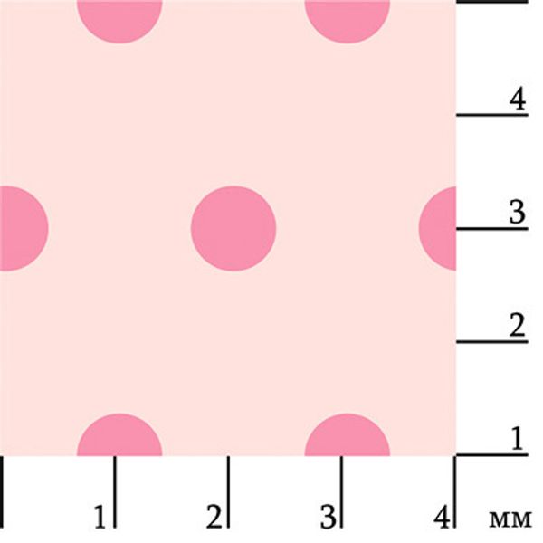 Ткань для пэчворка Peppy Бабушкин сундучок, рулон 112 см / 5 метров, БС-30 мл.горох бл.розовый, Peppy