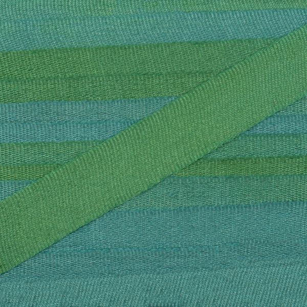 Лента (тесьма) шелковая 7.0 мм / 9.1±0.5 метров, M115 бл.зеленый/изумрудный, Gamma SRM-7