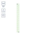 Спицы прямые пластик ⌀5.0 мм, 27 см, зеленые, Gamma KN-2A