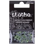 Стразы клеевые стекло 3.9 мм, 5х48 шт, SS16 №11 салатовый (Peridot), Zlatka ZRTG-1648