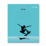 Тетрадь ученическая школьная, A5 18 л. на скобе 65 г/м², белизна 100% 20 шт клетка, 01416 В движении, Светоч Т75