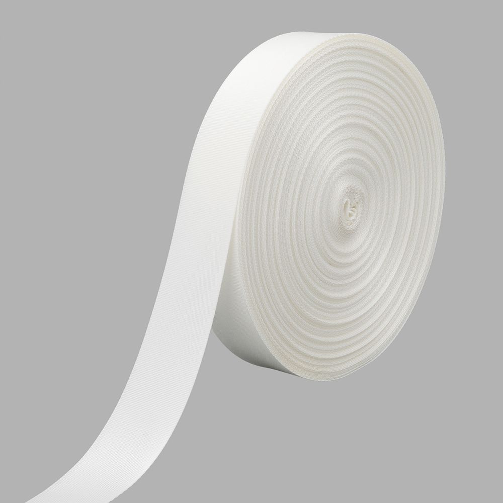 Стропа (ременная лента) 38 мм / 45.5 метров, [17 г/пог.м], белый цв. 501, ГРХ10034