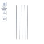 Спицы чулочные металл ⌀2.5 мм, 20 см, с покрытием, Gamma KN5