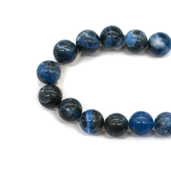 Бусины натуральный камень содалит 8 мм, 12 шт в упак, Астра